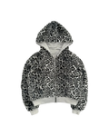 GREY/LEOPARD REVERSIBLE ZIPPER