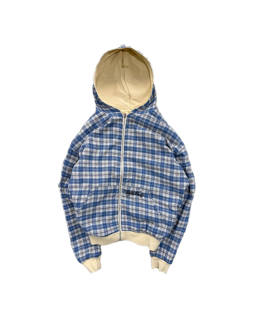 CREAM/BLUE 2-SIDED ZIPPER UNISEX